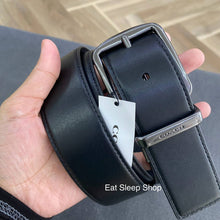 Load image into Gallery viewer, COACH HARNESS BUCKLE CUT TO SIZE REVERSIBLE BELT, 38 MM (COACH CQ024) BLACK
