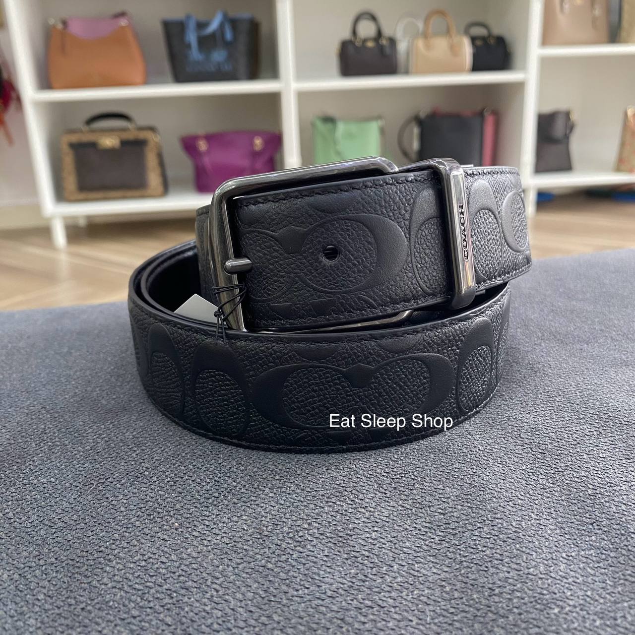 COACH HARNESS BUCKLE CUT TO SIZE REVERSIBLE BELT, 38 MM (COACH 