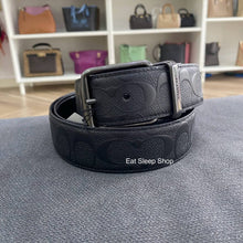 Load image into Gallery viewer, COACH HARNESS BUCKLE CUT TO SIZE REVERSIBLE BELT, 38 MM (COACH CQ024) BLACK
