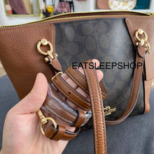 Load image into Gallery viewer, COACH KACEY SATCHEL IN SIGNATURE CANVAS C6230 IN GOLD/BROWN REDWOOD
