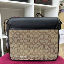 Load image into Gallery viewer, COACH SPRINT MAP BAG 25 IN SIGNATURE JACQUARD CE534 IN KHAKI/BLACK MULTI
