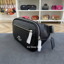 Load image into Gallery viewer, COACH ELIAS BELT BAG LEATHER IN BLACK CJ507
