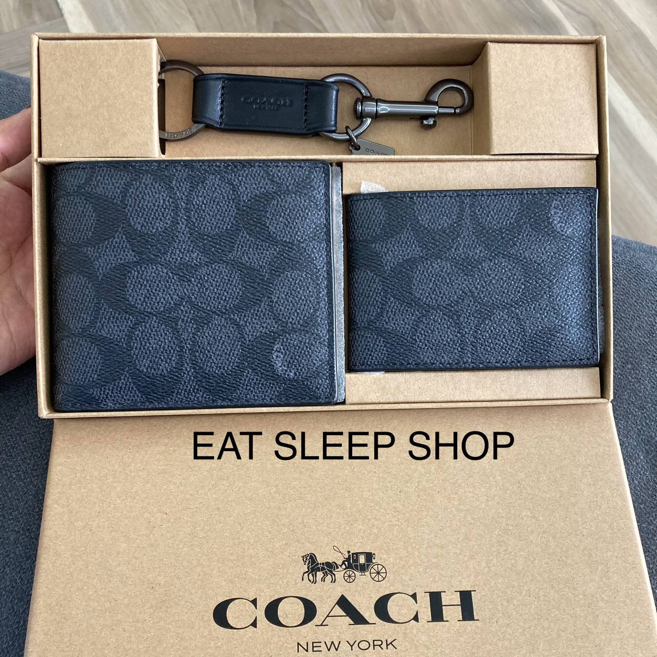 【COACH】プレゼント Boxed 3 In 1 Wallet Gift ギフトボックス COACH MEN'S BOXED 3 IN 1 WALLET GIFT SET IN COLORBLOCK SIGN