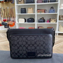 Load image into Gallery viewer, COACH DISTRICT CROSSBODY IN SIGNATURE CANVAS (COACH CH078) GUNMETAL/CHARCOAL/BLACK

