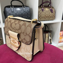 Load image into Gallery viewer, COACH MORGAN SQUARE CROSSBODY IN BLOCKED SIGNATURE CANVAS (COACH CL429)
