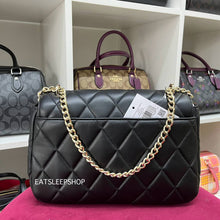 Load image into Gallery viewer, KATE SPADE CAREY SMOOTH QUILTED LEATHER MEDIUM IN BLACK
