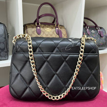 Load image into Gallery viewer, KATE SPADE CAREY SMOOTH QUILTED LEATHER SMALL IN BLACK
