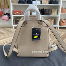 Load image into Gallery viewer, KATE SPADE LEILA MINI DOME BACKPACK IN LIGHT SAND
