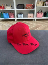 Load image into Gallery viewer, COACH VARSITY BASEBALL CAP IN RED
