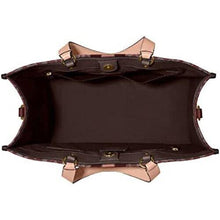 Load image into Gallery viewer, COACH DEMPSEY TOTE 40 SIGNATURE JACQUARD IN WINE MULTI C8418
