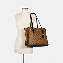 Load image into Gallery viewer, COACH MOLLIE TOTE SIGNATURE CANVAS 1665 IN IM/KHAKI/BLACK
