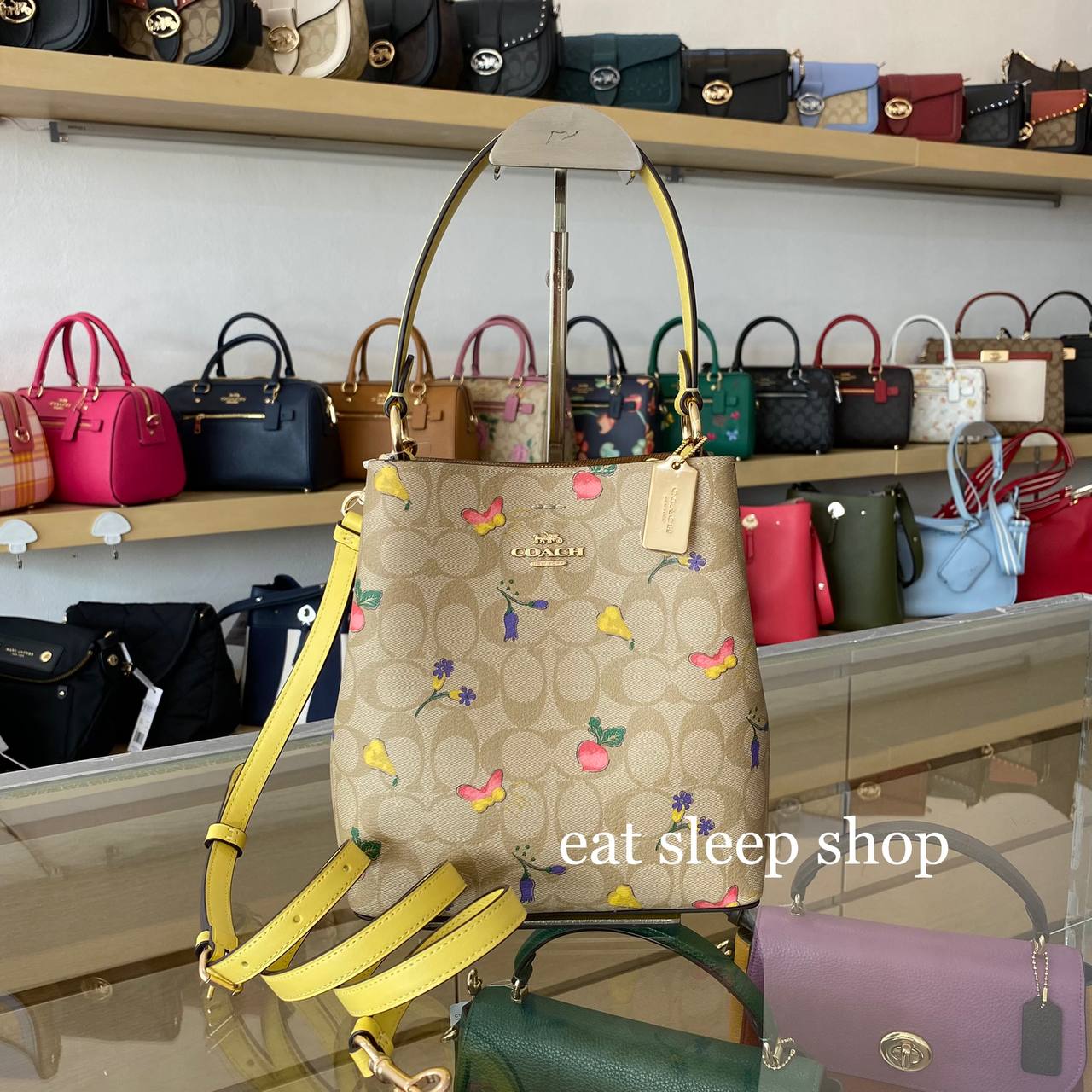 Coach Yellow Mini Town Bucket Bag, Best Price and Reviews