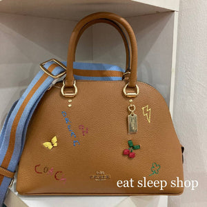 COACH KATY SATCHEL WITH DIARY EMBROIDERY C8281 IN IM/PENNY MULTI