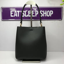 Load image into Gallery viewer, COACH SMALL TOWN BUCKET BAG 1011 IN IM/BLACK OXBLOOD 1 (6161521868987)
