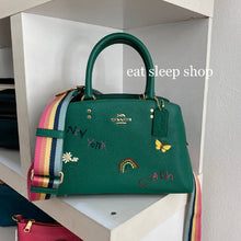 Load image into Gallery viewer, COACH MINI LILLIE CARRYALL WITH DIARY EMBROIDERY C8364 IN IM/GREEN MULTI
