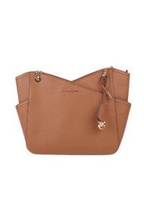 MK JET SET TRAVEL LARGE CHAIN SHOULDER TOTE  IN LUGGAGE
