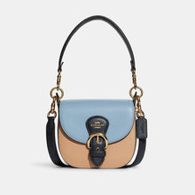 Load image into Gallery viewer, COACH KLEO SHOULDER BAG 17 IN COLORBLOCK C8744 IN MARBLE BLUE MULTI
