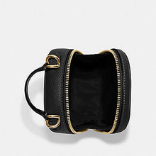 Load image into Gallery viewer, COACH EVA REFINED PEBBLE LEATHER PHONE CROSSBODY CB854 IN BLACK
