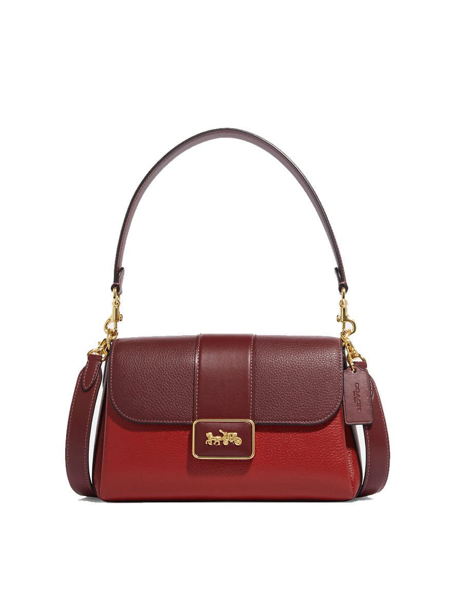 COACH GRACE SHOULDER BAG CC067 IN RED APPLE MULTI