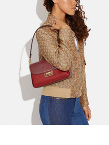 COACH GRACE SHOULDER BAG CC067 IN RED APPLE MULTI