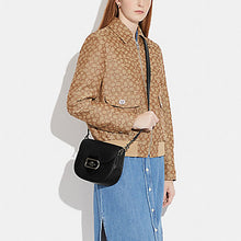 Load image into Gallery viewer, COACH MORGAN SADDLE BAG CG470 IN BLACK MULTI

