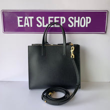 Load image into Gallery viewer, MARC JACOBS MINI GRIND TOTE BAG M0015685-001 IN BLACK (5486890254489)
