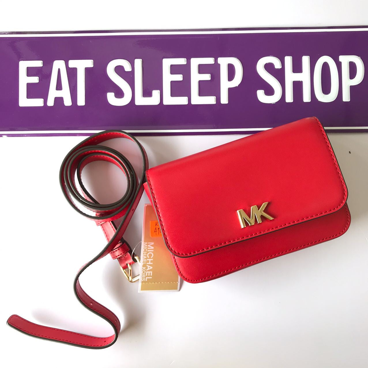 Bright red mk wallet Clearance