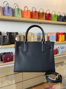 MICHAEL KORS HAMILTON MEDIUM SATCHEL IN BLACK