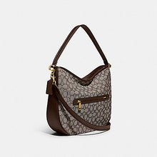 Load image into Gallery viewer, COACH SOFT TABBY HOBO IN SIGNATURE JACQUARD C6659 IN BRASS/OAK MAPLE
