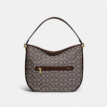 Load image into Gallery viewer, COACH SOFT TABBY HOBO IN SIGNATURE JACQUARD C6659 IN BRASS/OAK MAPLE

