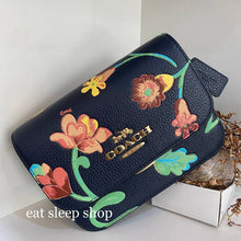 Load image into Gallery viewer, COACH MINI BRYNN CROSSBODY C8757 WITH DREAMY LAND FLORAL PRINT IN GOLD/MIDNIGHT MULTI
