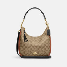 Load image into Gallery viewer, COACH JULES HOBO COLORBLOCK SIGNATURE CF350 IN KHAKI MULTI
