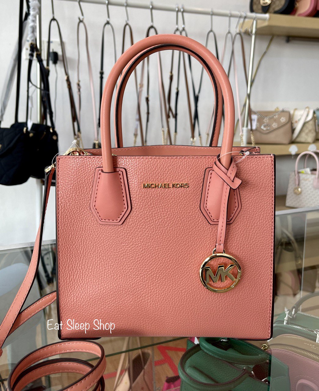 Michael kors mercer medium leather messenger Outlet