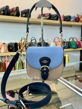 Load image into Gallery viewer, COACH KLEO SHOULDER BAG 17 IN COLORBLOCK C8744 IN MARBLE BLUE MULTI
