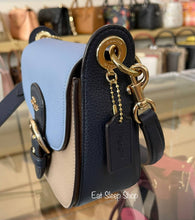 Load image into Gallery viewer, COACH KLEO SHOULDER BAG 17 IN COLORBLOCK C8744 IN MARBLE BLUE MULTI
