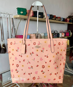 COACH CITY TOTE WITH MYSTICAL FLORAL PRINT C8743 IN FADED BLUSH MULTI