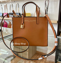 Load image into Gallery viewer, MARC JACOBS MINI GRIND TOTE BAG IN SMOKED ALMOND
