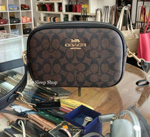 Load image into Gallery viewer, COACH JAMIE CAMERA BAG SIGNATURE CA547 IN BROWN BLACK
