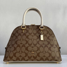 Load image into Gallery viewer, COACH KATY SATCHEL C8499 IN SIGNATURE KHAKI MULTI
