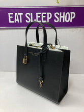 Load image into Gallery viewer, MARC JACOBS MINI GRIND TOTE BAG M0015685-001 IN BLACK (5486890254489)
