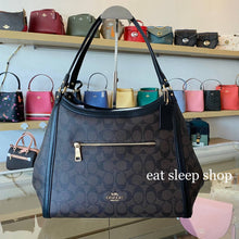Load image into Gallery viewer, COACH KRISTY SHOULDER SIGNATURE C6232 IN BROWN BLACK
