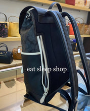 Load image into Gallery viewer, COACH TRACK BACKPACK SIGNATURE CANVAS C6654 IN QB/CHARCOAL CHALK
