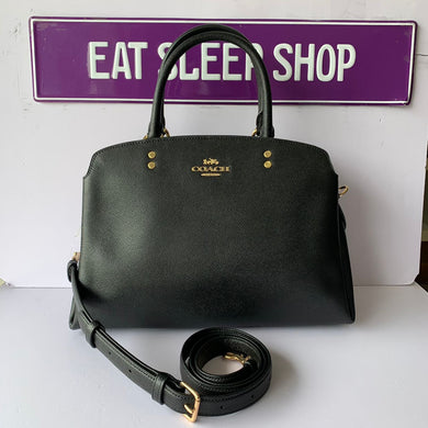 COACH LILLIE CARRYALL 91493 IN BLACK (6069299118267)