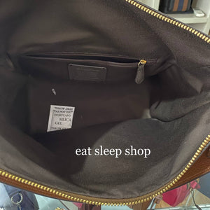 Coach C1523 Signature Pennie Shoulder Bag Khaki Redwood