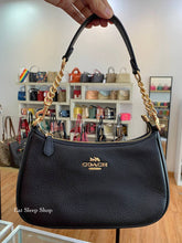 Load image into Gallery viewer, COACH TERI SHOULDER CROSSBODY LEATHER CA209 IN BLACK
