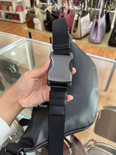Load image into Gallery viewer, COACH WARREN BELT BAG SIGNATURE CANVAS F78777 IN QB/CHARCOAL BLACK
