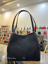 Load image into Gallery viewer, KATE SPADE LEILA TRIPLE COMPARTMENT SHOULDER BAG IN BLACK
