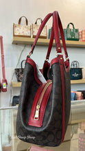 Load image into Gallery viewer, COACH KRISTY SHOULDER SIGNATURE C6232 IN BROWN RED
