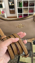 Load image into Gallery viewer, COACH TERI SHOULDER CROSSBODY COLORBLOCK LEATHER CA173 IN TAUPE MULTI
