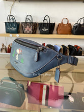 Load image into Gallery viewer, COACH X PEANUTS WARREN BELT BAG WITH SNOOPY MOTIF CE618 IN DENIM MULTI
